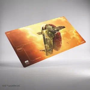 Playmat Ultra‑Pro for Gamegenic Star Wars Unlimited Card Game — Fett's Firespray design