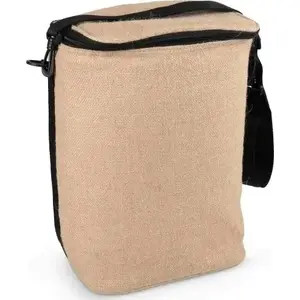 bercato Cooler Smidig Jute H35cm, B25×19cm — Jute exterior with Nylon lining, Natural