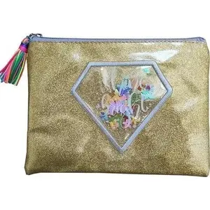 Zip pouch Fresh Diament gold — small cosmetic or accessory bag