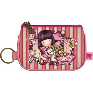 Coin purse keyring Santoro Gorjuss Fairground – zip closure, compact accessory