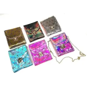 Handbag Adar neon with chain, mix colors
