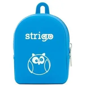 Silicone Wallet Strigo 278589 — blue, compact card and coin holder