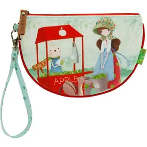 Flat Large Wallet Santoro 'An Apple A Day' — model 252842, compact flat design for cards and cash