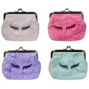 Plush coin purse Swede Portmonetka pluszowa MIX – small soft coin wallet