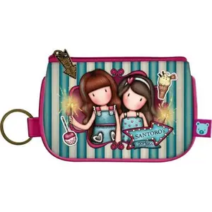 Coin purse keychain Santoro Gorjuss Fairground – zippered small wallet accessory