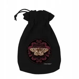 Dice set Q-Workshop Anne Stokes: Magic Moth — themed polyhedral dice set