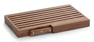 Cutting board ZELLER 25225 Rectangular bamboo 395×235×40 mm for bread knife