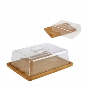 Cutting Board with Rim Household BR-8204 — Bamboo 24×18×7.5 cm