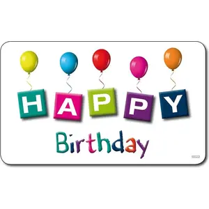 Cutting Board KESPER breakfast cutting board, melamine, 'Happy Birthday' print