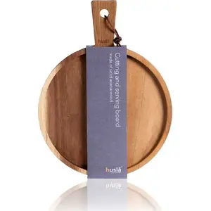 Wooden serving and cutting board Husla 30 x 30 cm, square