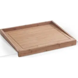 Wooden cutting board ZELLER model 25320, natural beech, flat rectangular