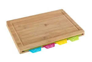 Kitchen cutting board rectangular bamboo wood 325×225×23 mm No name