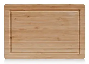 Kitchen cutting board ZELLER 25219 — Rectangular bamboo, 320×220×16 mm