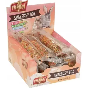 Лакомства vitapol SMAKERS Popcorn для грызунов и кроликов 12 шт в коробке