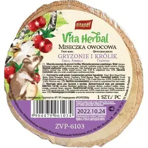 Feeding Bowl for Rodents and Rabbits vitapol Miseczka owocowa — single-piece ceramic/plastic bowl