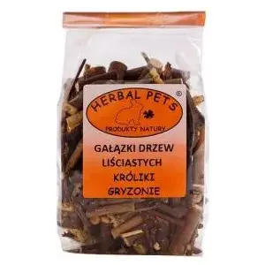 Herbal Pets lapu koku zaru nūjiņas 75 g — Herbal Pets GAŁĄZKI DRZEW LIŚCIASTYCH 75g