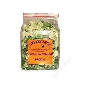 Herbal Pets CHIPSY BROKUŁ 50g — лакомство для животных, чипсы со вкусом брокколи, 50 г