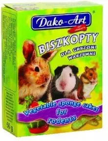 Dako-Art small animal biscuit snack 'BISZKOPTY GRYZOŃ WARZYWA' – Dako-Art 11480