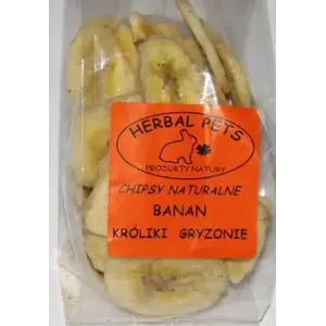 Herbal Pets CHIPSY BANANOWE 75 г — банановые чипсы для мелких животных