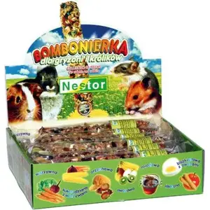 Игрушка для животных Nestor BOMBONIERKA GRYZOŃ — жевательная/развивающая для мелких грызунов, модель 01949