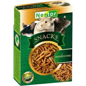 Nestor Larwy mącznika — universal insect larvae feed for hamsters, rats, rodents, birds