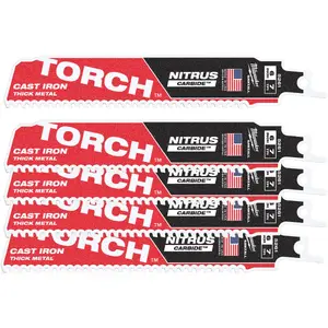 Дисковая пила MILWAUKEE S TCT TORCH NITRUS 150 мм, 8 зубьев, набор 5 шт.