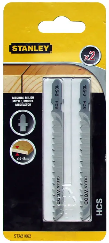 Uztvērējzāģa asmeņi STANLEY STA21062, HCS augsta