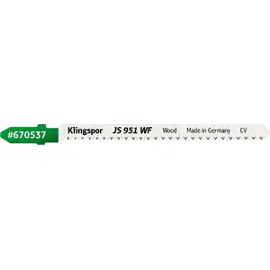 Reciprocating saw blades KLINGSPOR JS 951 WF set 100 × 8 × 1.45 mm, 5 pcs