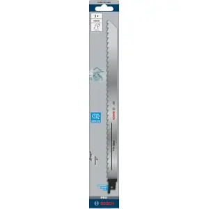 Полотно для сабельной пилы Bosch PRO ICE S1211K 1,25 x 19 x 300 мм, 2 шт.