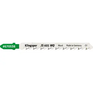 Jigsaw Blades KLINGSPOR JS 601 WQ 115 x 8 x 1.45 mm, set of 5