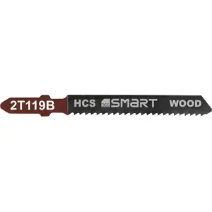 Jigsaw blade set Smart 12 TPI for wood, basic, 5 pcs