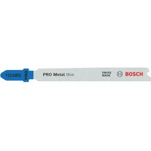 Пильное полотно T-шанк Bosch T121GFC Thin Metal 92 мм, набор 2 шт.