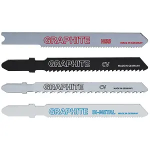 Jigsaw Blades GRAPHITE 57H770-25 T-shank 12 TPI, 25 pieces