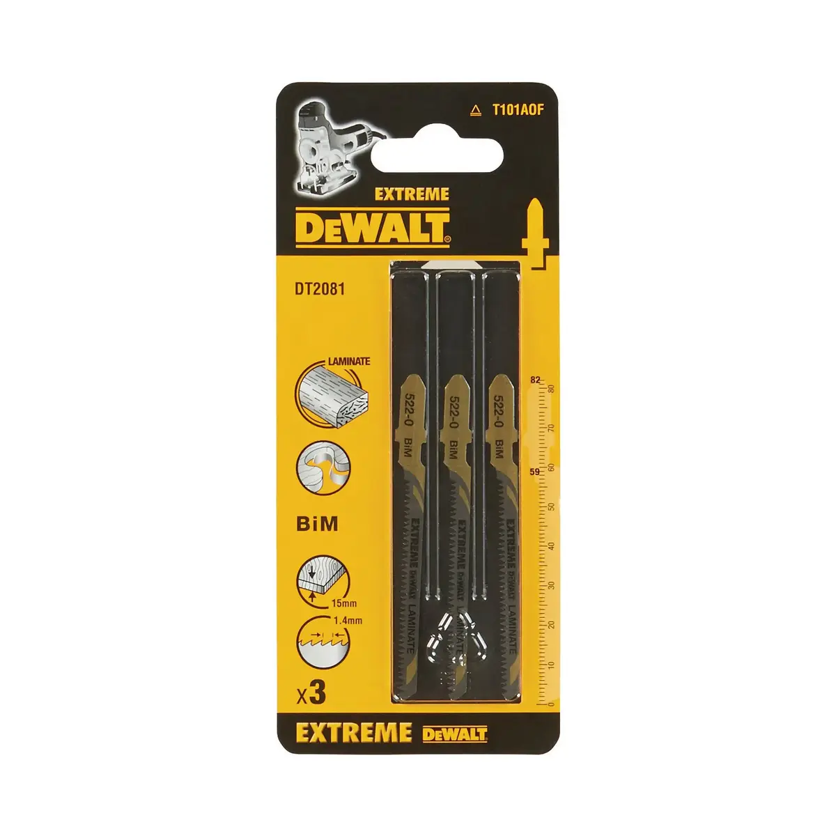Пилка для лобзика DeWalt DT2081-QZ — 3 шт. Photo 2