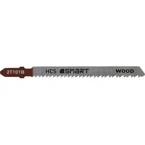 Jigsaw blade set Smart 10 TPI for clean wood, 5 pcs