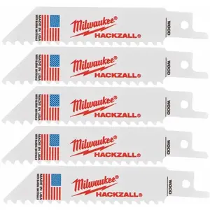Полотно для сабельной пилы Milwaukee Hackzall 100 мм, 6 TPI, набор 5 шт.