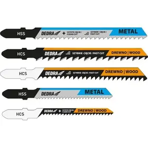 Jigsaw Blades Dedra 08T001 set of 5 — replacement blades for jigsaws, assorted types