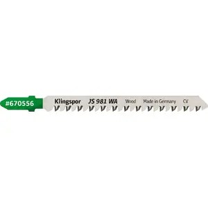 Jigsaw Blades KLINGSPOR JS 981 100 x 8 x 1.7 mm, set of 5