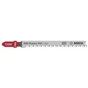 Полотна Bosch T-образный хвост T102H Clean для пластика и ПВХ 100 мм, 2 шт.