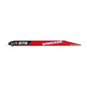 Griešanas zāģripa TCT Milwaukee Wrecker Nitrus ar karbīdu 300 mm, 6 zobu, komplekts 5 gab.