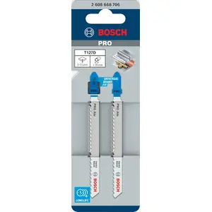 Пилка Bosch T-образный хвост T127D для алюминия 100 мм — 2 шт.