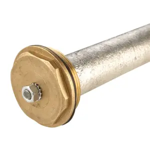 Magnija anodēts Galmet 38×400 mm ar 2" korķi — korozijas aizsardzība ūdens sildītājiem (40-263500)