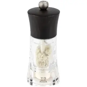 Sāls dzirnaviņas PEUGEOT 14 cm — manuālas jūras sāls dzirnavas, šokolādes krāsa