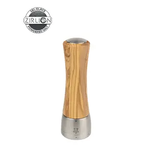 Sāls dzirnaviņas PEUGEOT Madras 210 mm — olīvkoks un nerūsējošais tērauds