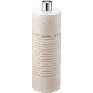 Salt and Pepper Grinder GEFU TEDORO 14 cm — manual spice mill, white