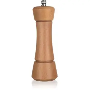 Manual Salt and Pepper Grinder BANQUET A14997, oak wood housing, hand-operated mill