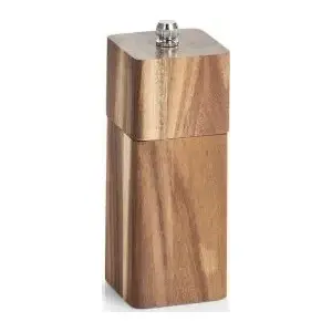 Salt and Pepper Mill ZELLER 25567, acacia wood, 5 x 5 x 13.5 cm