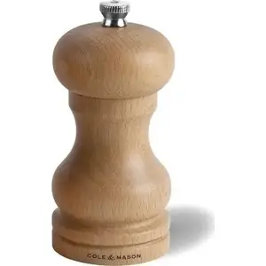 Salt mill ColeMason CAPSTAN A4 — 12 cm, beech wood finish