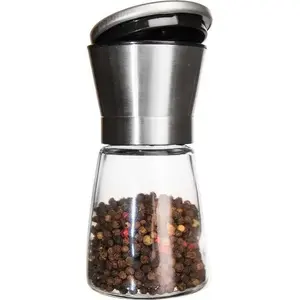 Grind pepper and spices grinder ORION 13.5 cm glass and steel