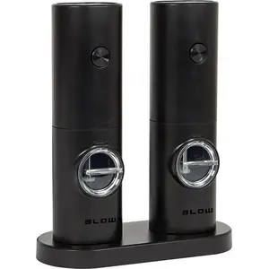 Electric salt and pepper grinder KingHoff SP-01 with viewing window — BLOW